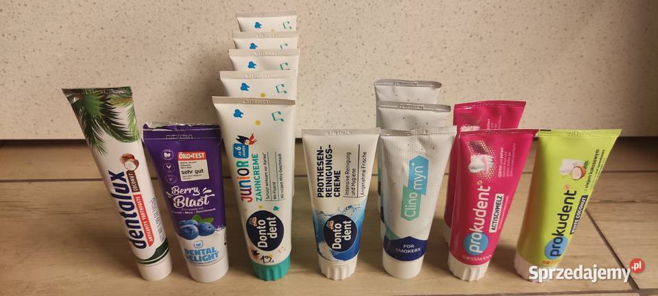 Pasty do zębów różne