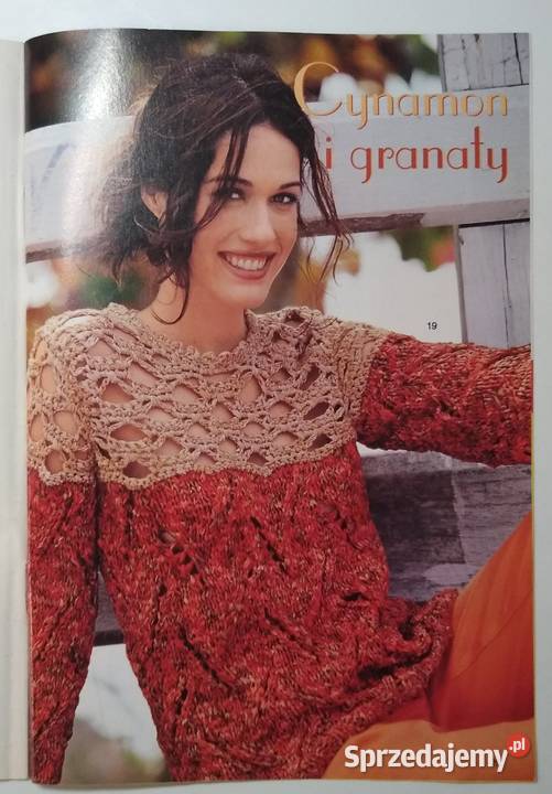 Dama w swetrze 82004 szydełko druty miękka Kultura i Rozrywka pomorskie Gdańsk