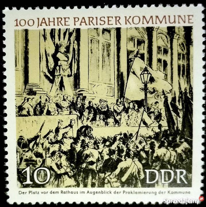 2x Znaczek Niemcy 1971 Seria Paris Commune Gdańsk