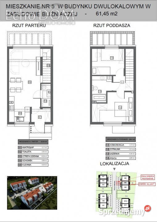 sprzedaży domu szeregowego 6445m2 Kraków