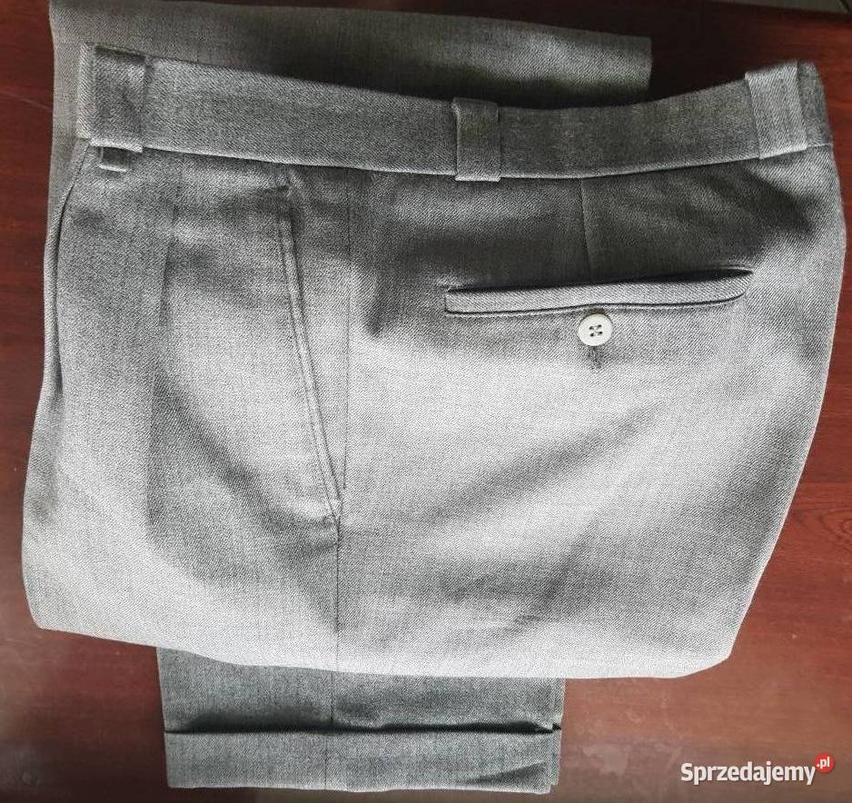 Moda Spodnie Wełniane spodnie Opus We\u0142niane spodnie jasnoszary W stylu biznesowym 