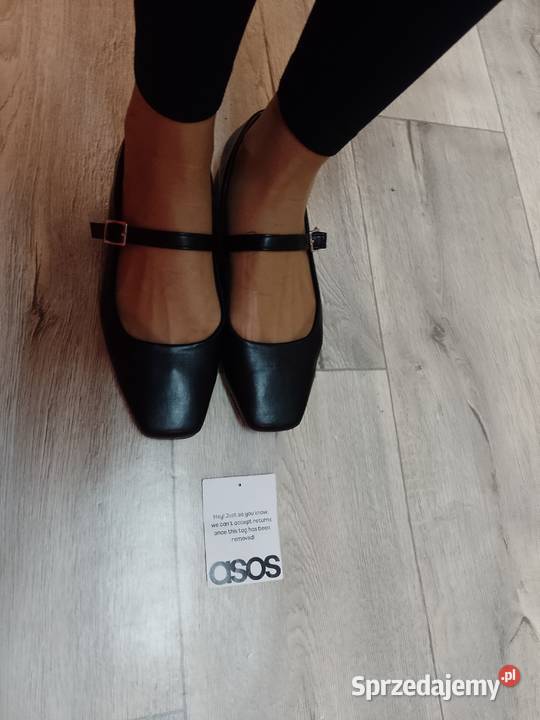 40 ASOS Design Czarne baleriny wieczorowe z Kraków sprzedam