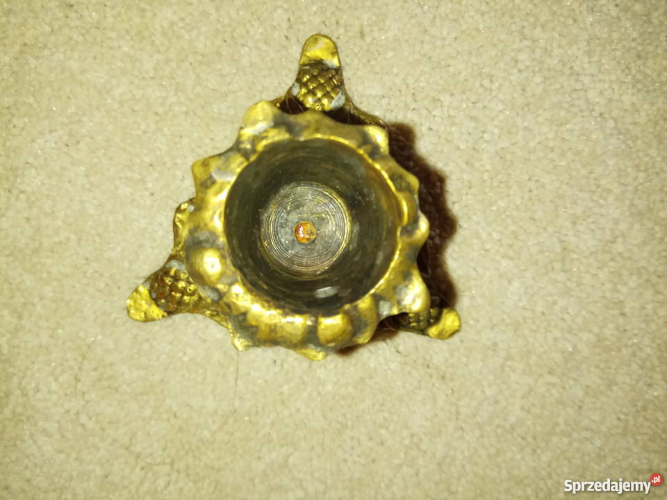 Świecznik mosiężny inny kolor Dekoracje i ozdoby