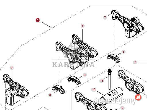 Fendt 936 Gen 7 Silnik D1556LE523 Dźwignia