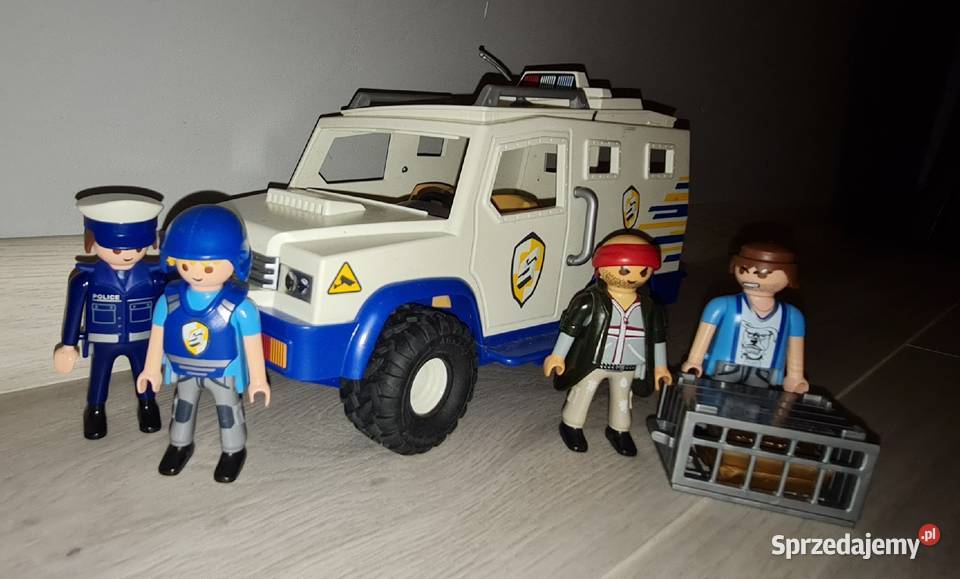 Figurki zestaw kolekcja Playmobil transporter Łódź