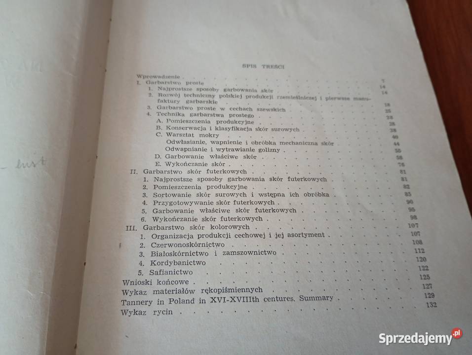 Garbarstwo na ziemiach polskich w XVIXVIII wieku Rok wydania 1975 Gdańsk