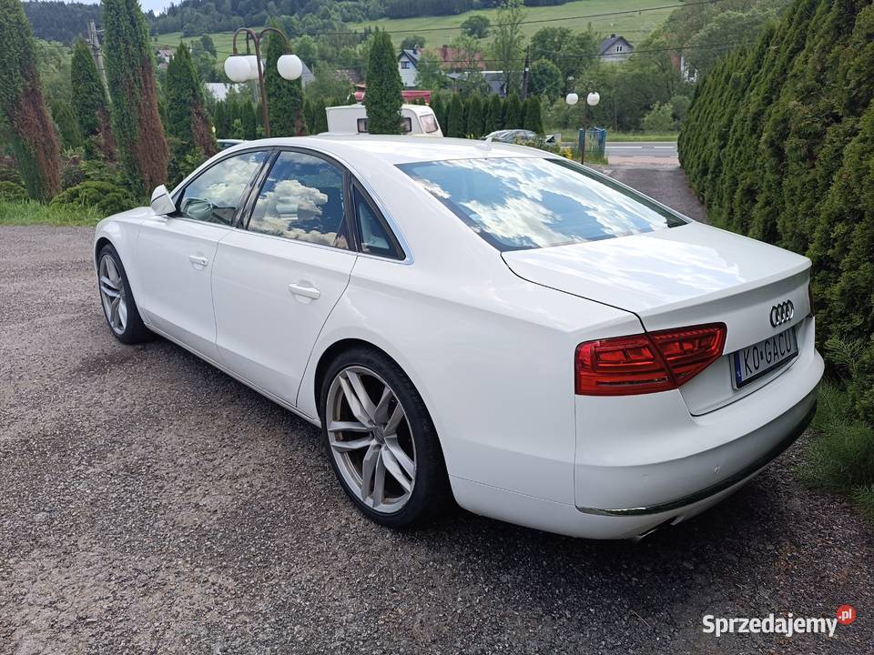 Audi A8 42 TDI D4 biala chip 400 bogata masaże Rabka-Zdrój