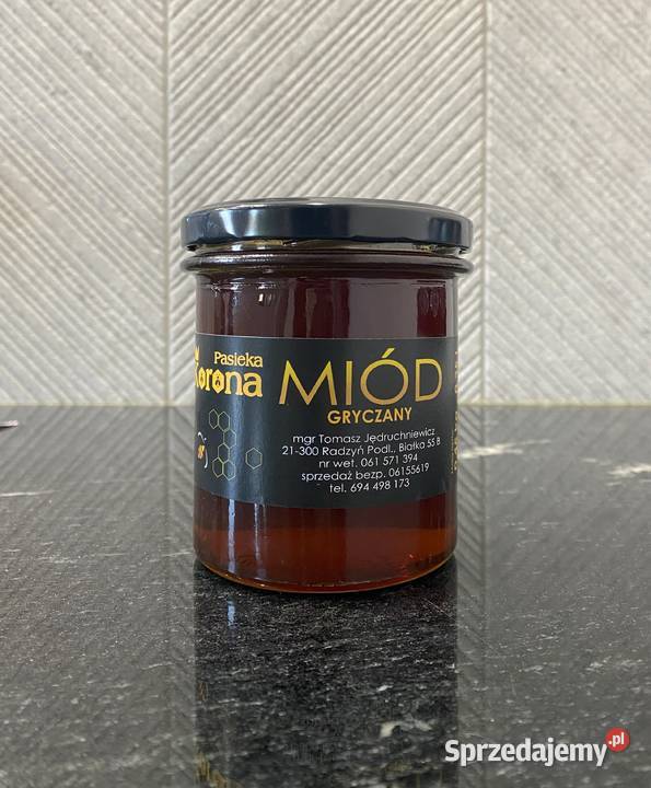 Miód Gryczany z własnej pasieki 450 g