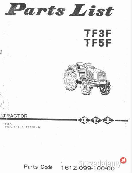 Iseki TF3F TF5F TF15F TF17F TF19F katalog części świętokrzyskie Kielce sprzedam