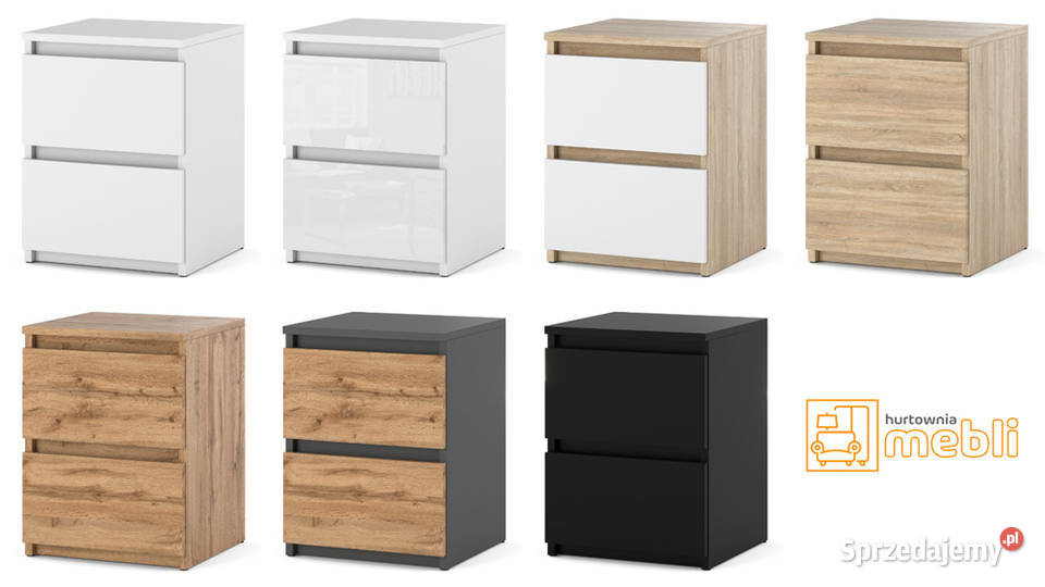 Szafka Nocna Czarna 40 Nowoczesna Stolik Nocny warmińsko-mazurskie Elbląg sprzedam