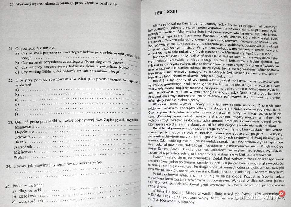 Testy kompetencji z języka polskiego kandydatów Chełm sprzedam