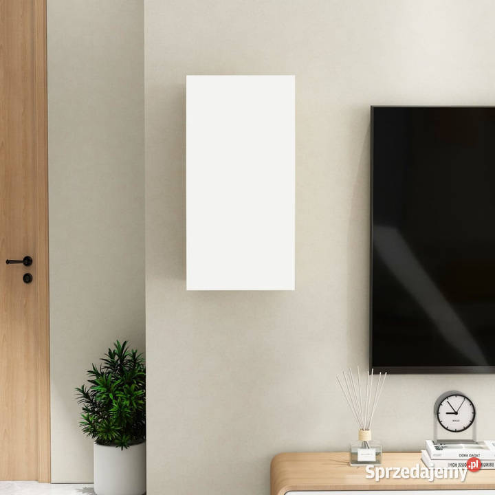 Szafka telewizyjna biel i dąb sonoma 305x30x60 Warszawa