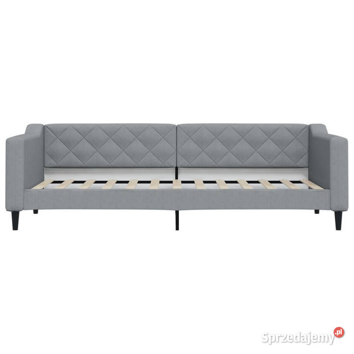 Sofa rozsuwana z szufladami jasnoszara tkanina 90cm mazowieckie Warszawa