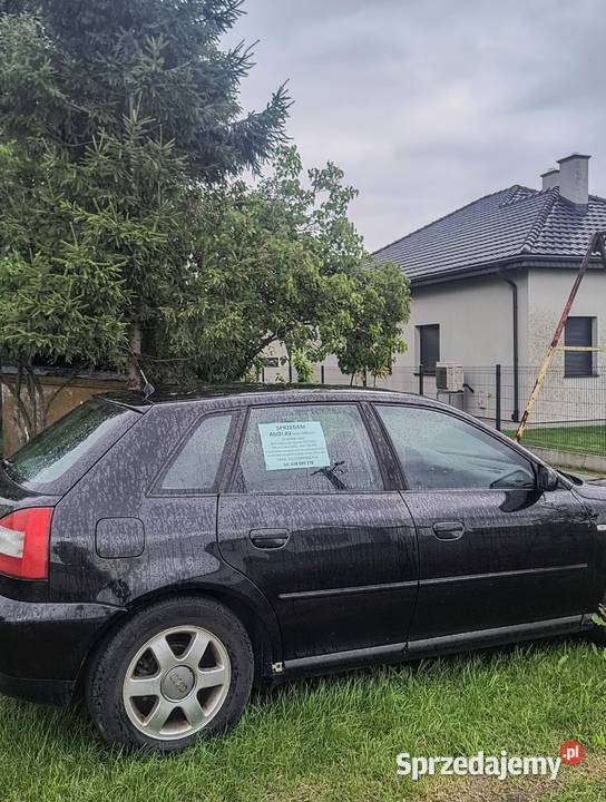 Czarne Audi A3 silnik 16 Beznzyna i Gaz Rocznik benzyna+LPG Gaszyn