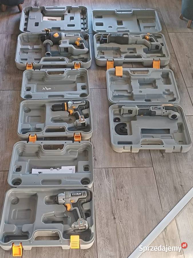 Zestaw elektronarzędzi Titan Zestawy elektronarzędzi śląskie Wilkowice