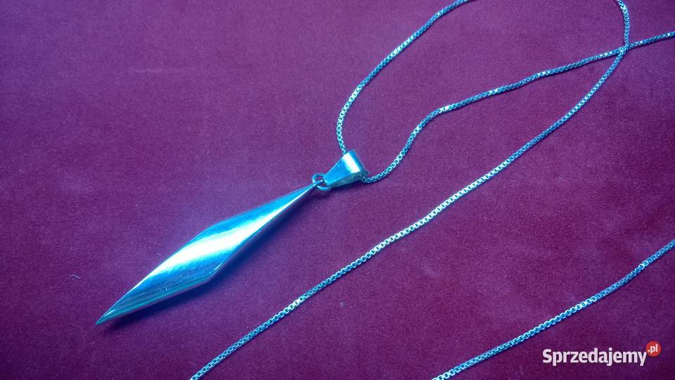 srebrny łańcuszek z wisiorkiem 0108 Warszawa sprzedam