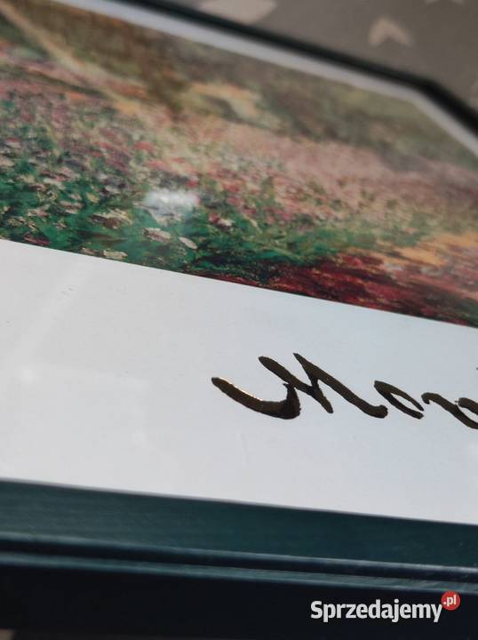 Obraz rysunek widok Monet oprawa rama Ogród świętokrzyskie Kielce