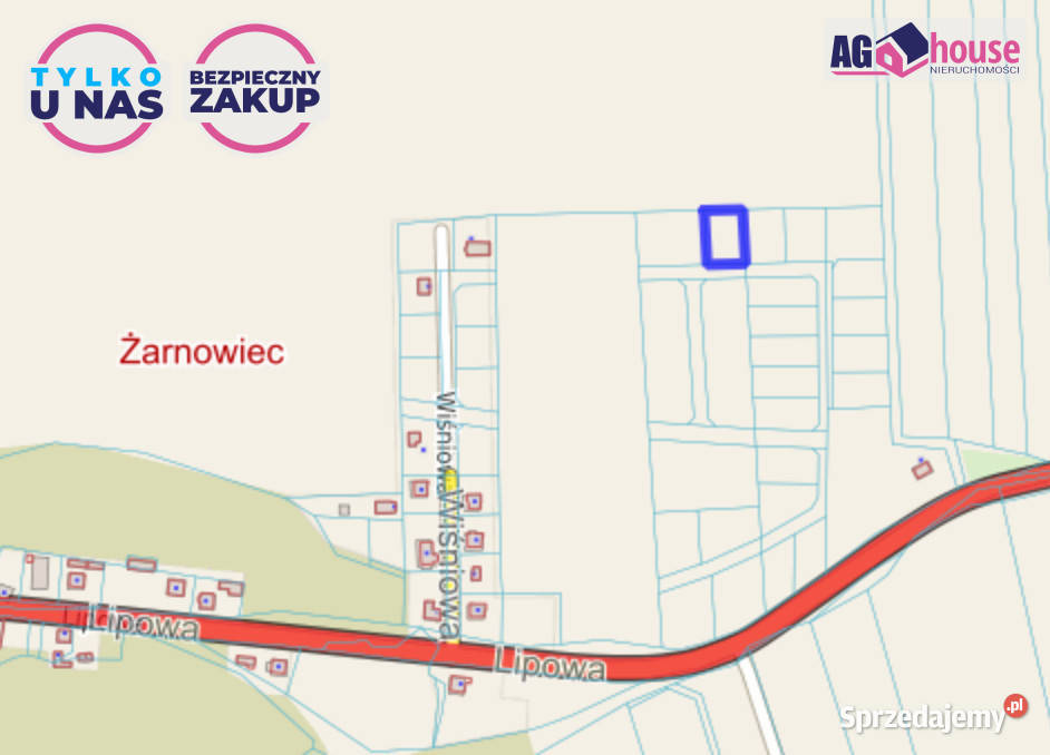 Działka Żarnowiec 1027m2