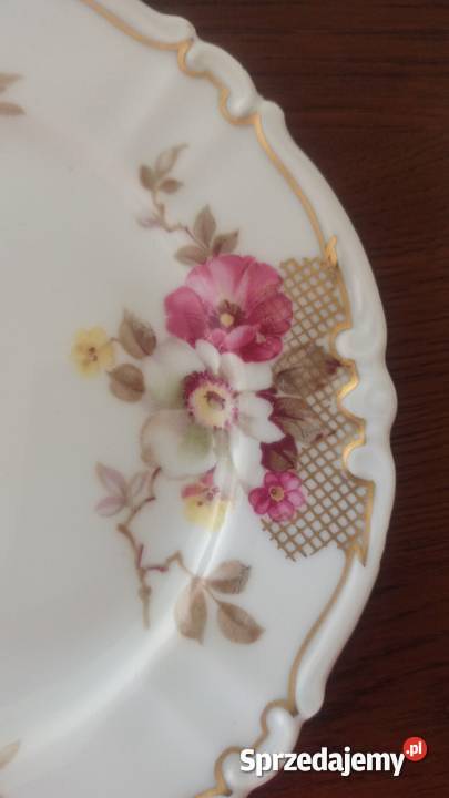 Patera sygnatura Altenburg Saxony Kwiat jabłoni Gdańsk