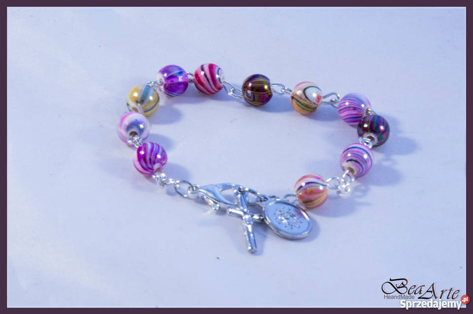 Różaniec dziesiątka bransoletka wielokolorowa Łysa Góra