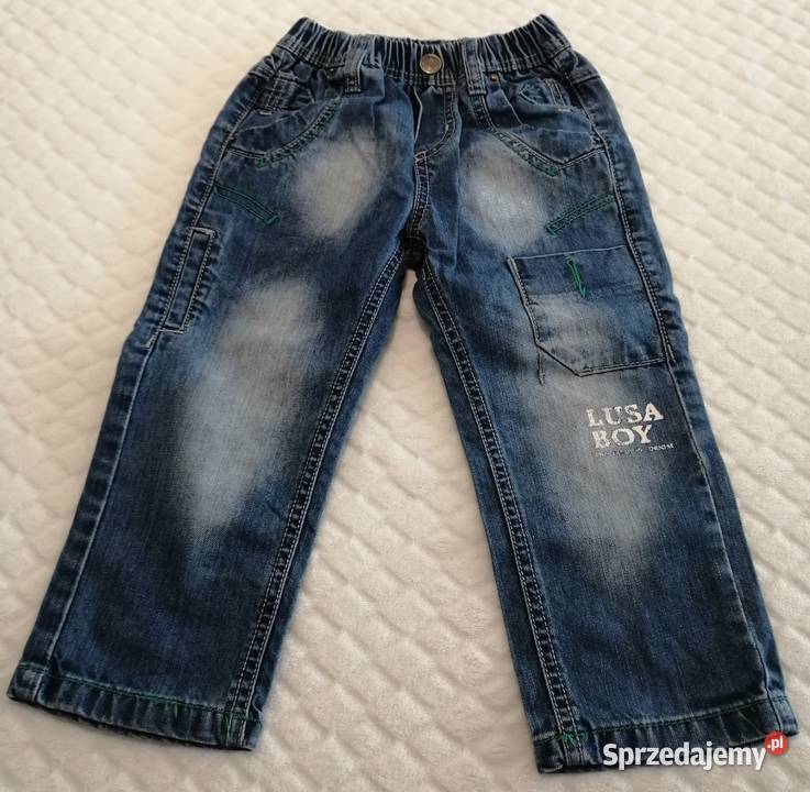 Spodnie dżinsowe niebieskie 4 98 LUSA Odzież Czeladź
