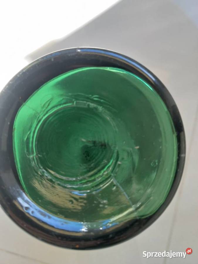 Butelka zielone szkło antyk Toruń