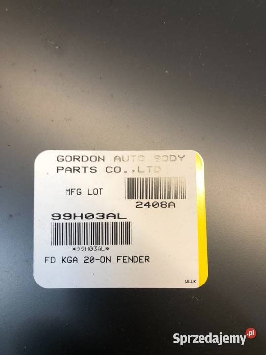 Ford Kuga MK3 20202024 Espace 20192024 Błotnik Błotniki