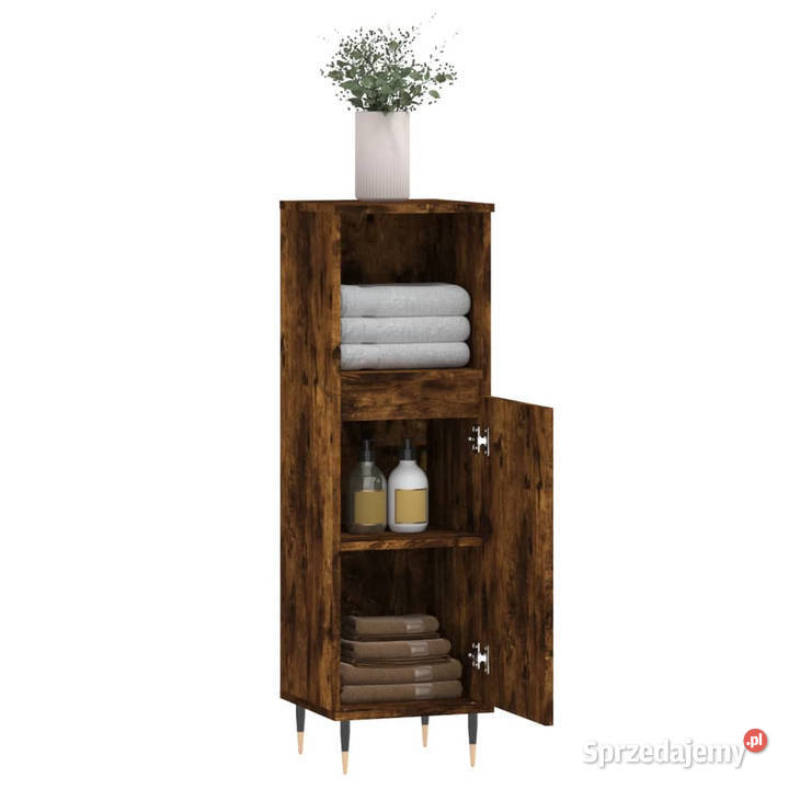 Szafka łazienkowa przydymiony dąb 30x30x100 mazowieckie