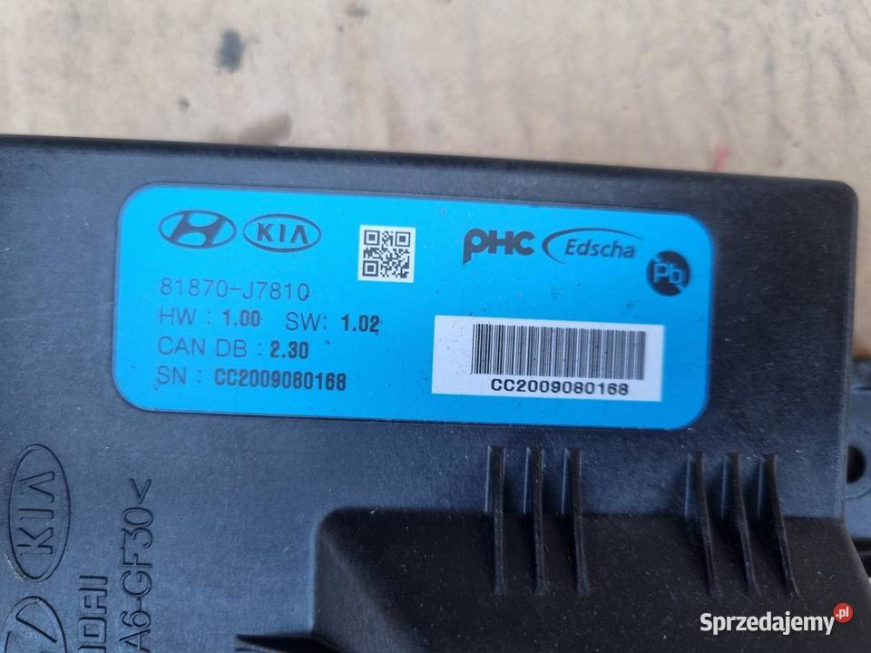 MODUŁ STEROWNIK KLAPY KIA XCEED 81870J7810 osobowe wielkopolskie sprzedam