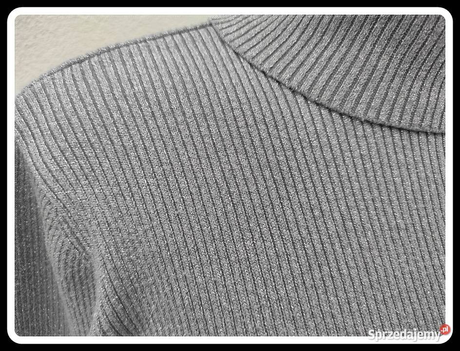 sweter golf srebrny kolor APART rozmiar 40 L Płock sprzedam