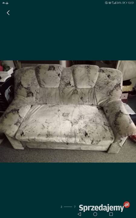 Sofa z funkcją spania i pojemnikiem rozkładana Warszawa sprzedam
