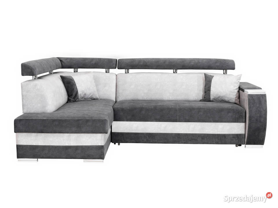 Narożnik SzaroBiały Duży z Funkcją Spania PANAMA Rzeszów