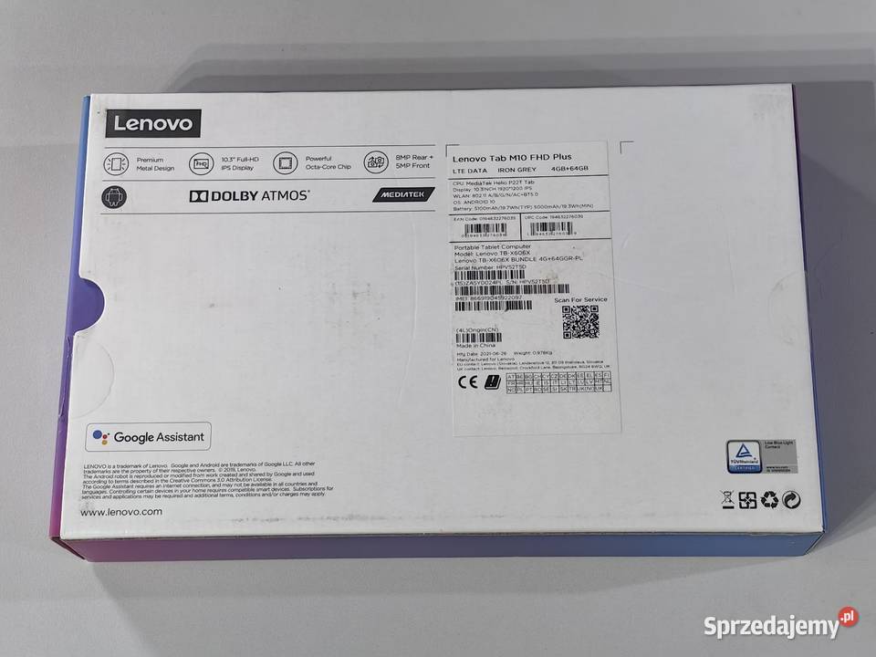 Tablet Lenock Tab M10 FHD Plus 606X 464 Lte 5100 łódzkie Inczew