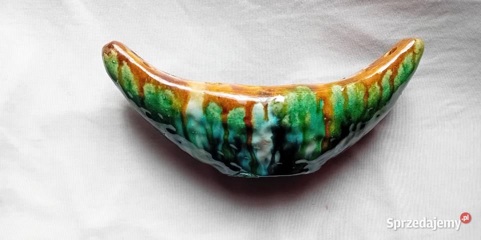 Ceramiczna ikebana Mid Century Design ręcznie sprzedam