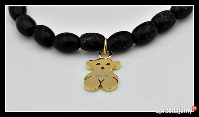 Czarna Bransoletka TOUS Kulki Nowość Okazja Wrocław