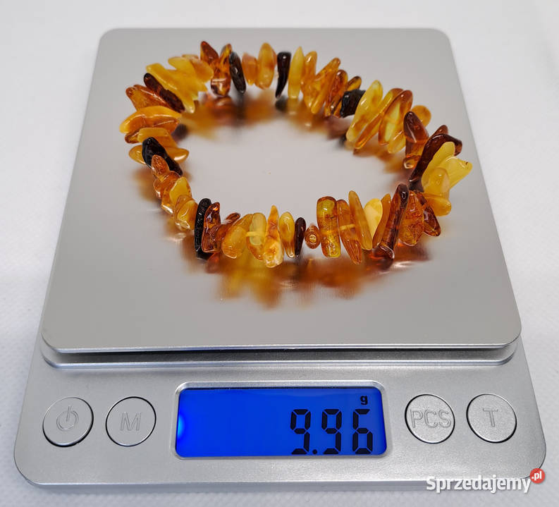 Bransoletka z bursztynu bursztyn sieczka koniak Bransoletki Warszawa