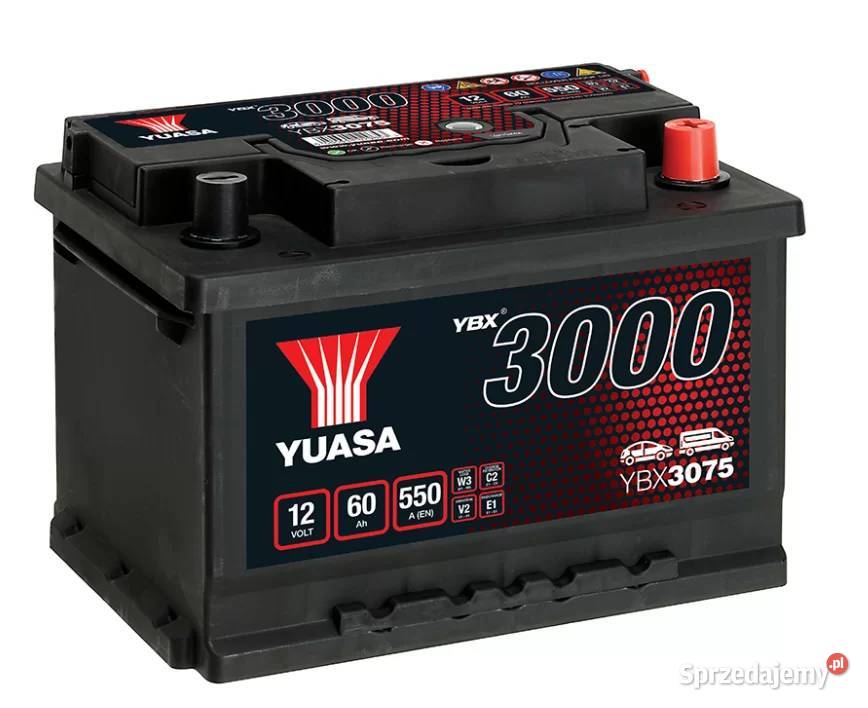 Akumulator Yuasa Standard 12V 60Ah 550A Prawy osobowe Toruń