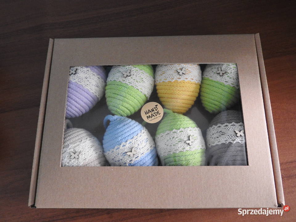 Zestaw 8 pisanek boho handmade prezent Wielkanoc śląskie