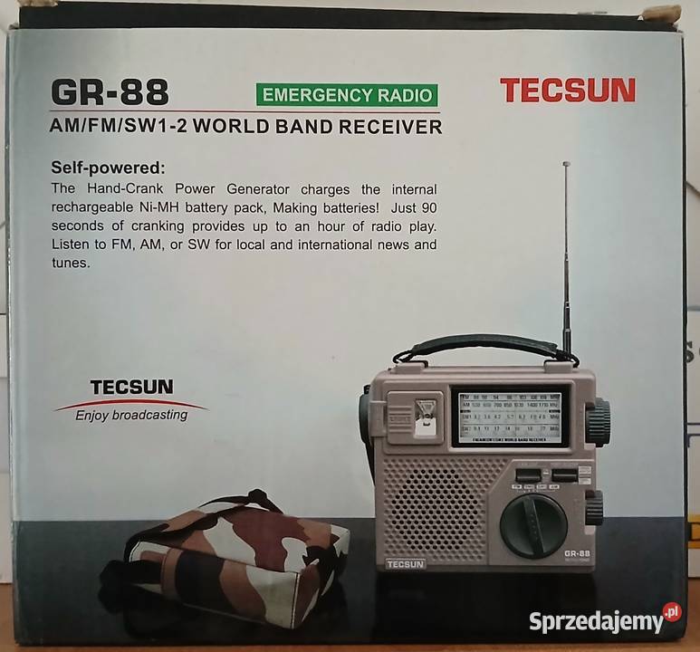 TECSUN GR88 radioodbiornik globalny przenośny MW