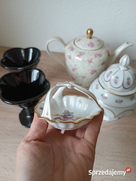Porcelana szkło dzbanek pucharki koszyczek