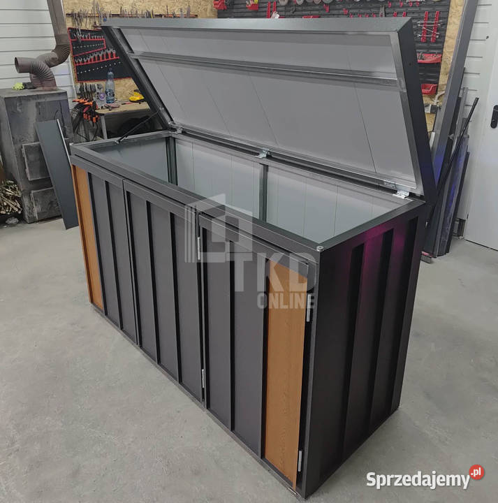 Zabudowa koszy wiata obudowa 177x65x110 TKD449 Konin sprzedam
