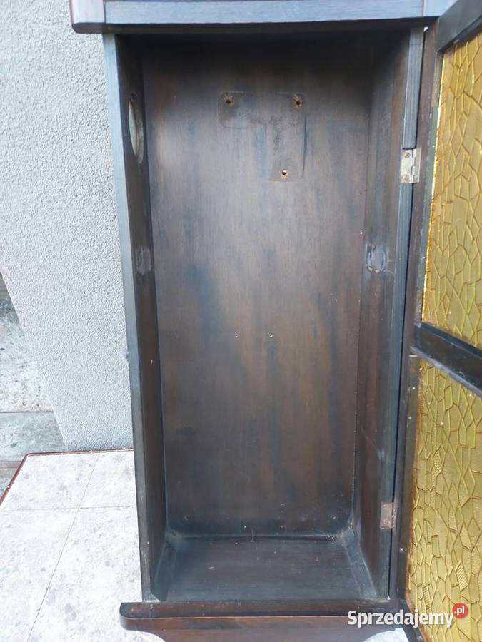 Szafka witrynka z obudowy starego zegara 1930r Tczew