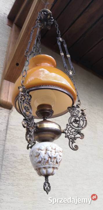 Lampa wisząca stylowa naftowa retro zabytkowa Dom i Ogród mazowieckie Garwolin