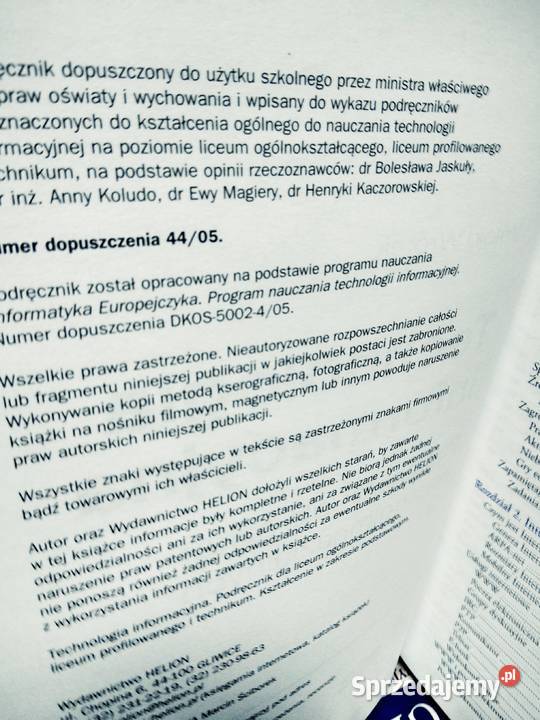 Technologia informacyjna Warszawa sprzedam