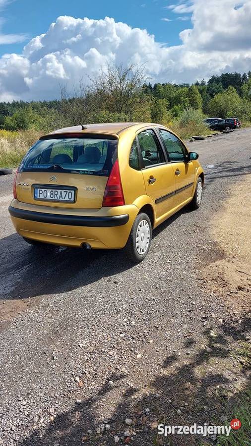 Citroen C3 2002r 12benzsprowadzony złoty Poznań