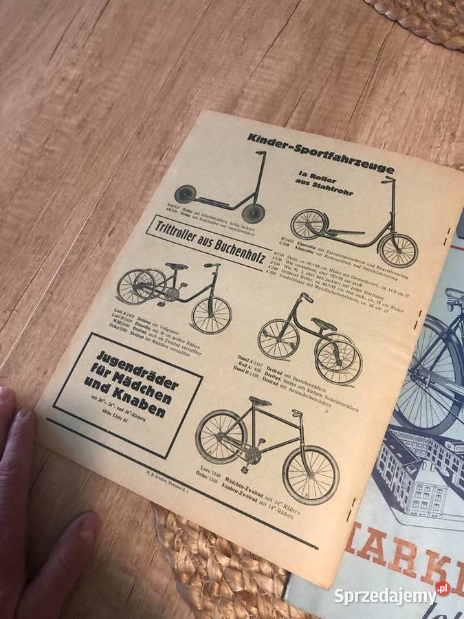 Zabytkowe katalogi rowerowe sprzedam