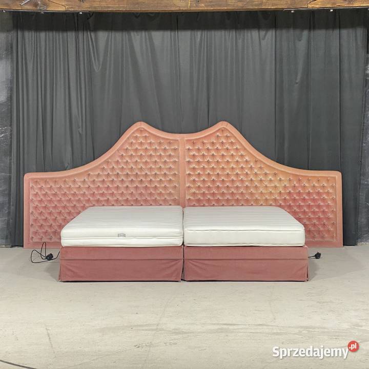 Łóżko z tapicerowanym zagłówkiem stelaże elektr 160cm Gryfice
