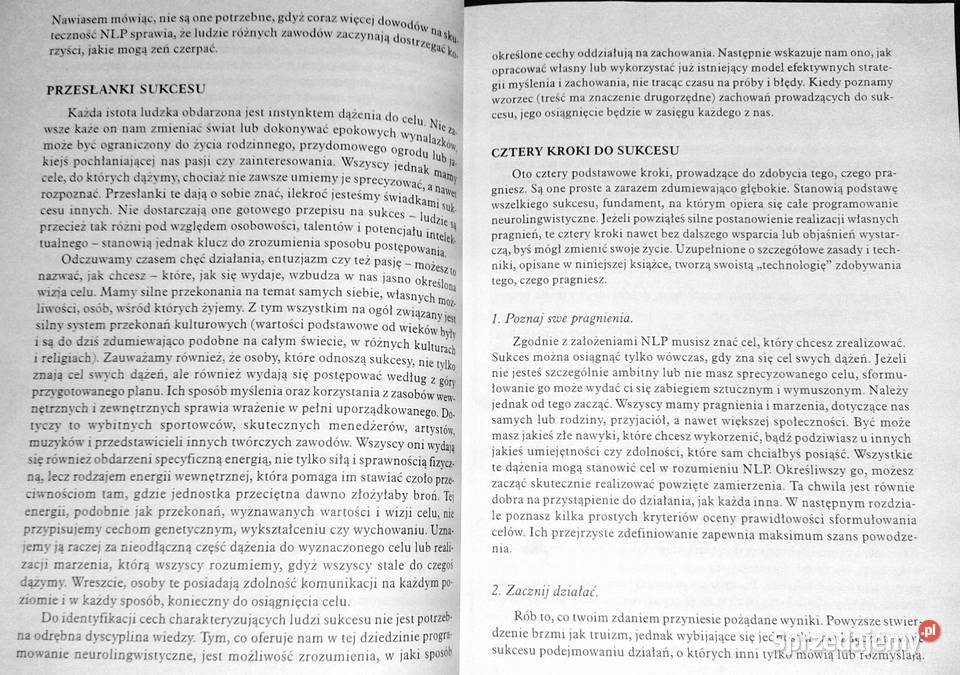 NLP Umiejętność realizowania marzeń Harry Alder miękka Chełm