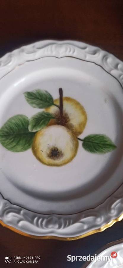 Talerzyk deserowy ręcznie malowane owoce Gdańsk