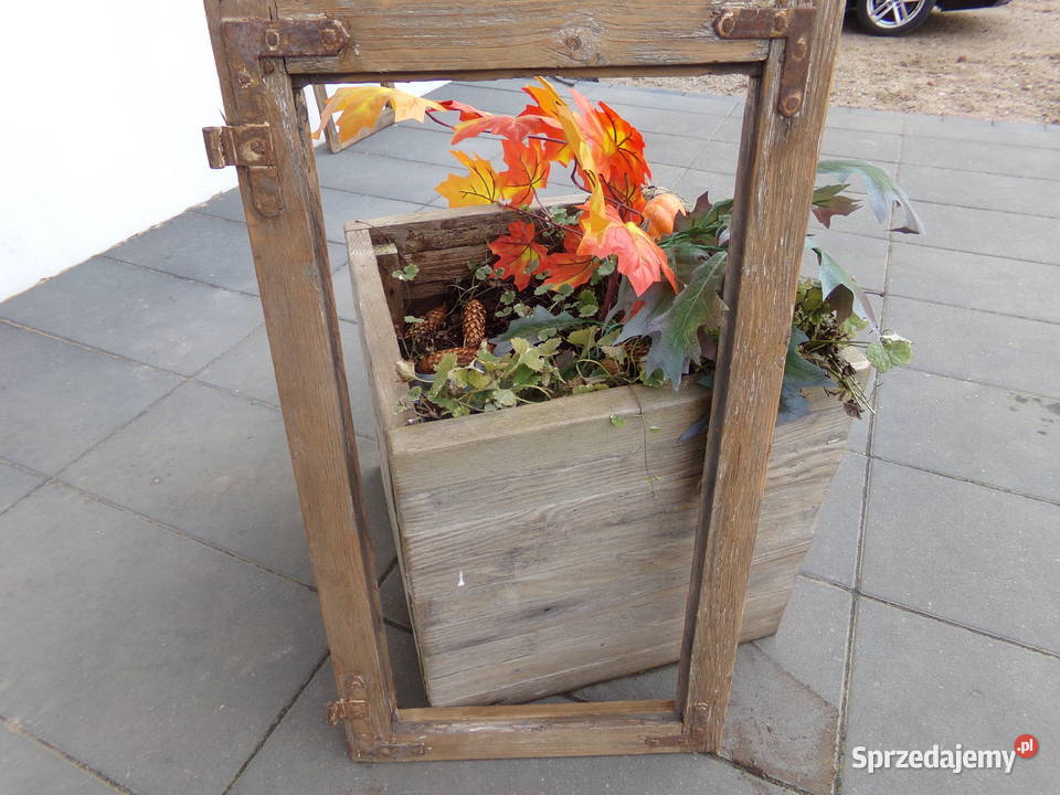 Stare okno rama okienna retro loft lustro Dekoracje i ozdoby